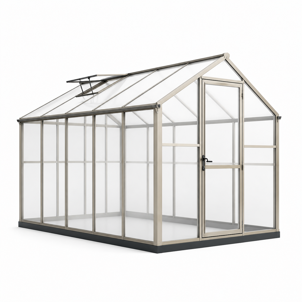 Serre en aluminium et polycarbonate 6 mm transparente